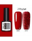 LEMOOC żelowy lakier do paznokci zestaw 186 różowy lakier do paznokci Soak Off 8ml różowy Vernis Semi permanent żel do zdobienia