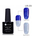 UR SUGAR kolorowy temperatura żel zmieniający kolor lakier do paznokci 3 kolory termiczny lakier żelowy uv Glitter lakier do paz