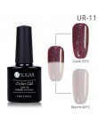 UR SUGAR kolorowy temperatura żel zmieniający kolor lakier do paznokci 3 kolory termiczny lakier żelowy uv Glitter lakier do paz