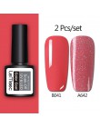 LEMOOC żelowy lakier do paznokci zestaw 186 różowy lakier do paznokci Soak Off 8ml różowy Vernis Semi permanent żel do zdobienia