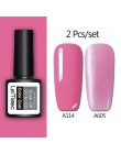 LEMOOC żelowy lakier do paznokci zestaw 186 różowy lakier do paznokci Soak Off 8ml różowy Vernis Semi permanent żel do zdobienia