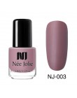 NEE JOLIE lakier do paznokci 3.5ml Glimmer perłowy połysk lakier do paznokci kawa szara seria Glitter Nail artystyczny Design la