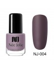 NEE JOLIE lakier do paznokci 3.5ml Glimmer perłowy połysk lakier do paznokci kawa szara seria Glitter Nail artystyczny Design la