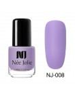NEE JOLIE lakier do paznokci 3.5ml Glimmer perłowy połysk lakier do paznokci kawa szara seria Glitter Nail artystyczny Design la