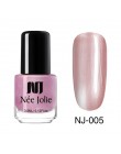 NEE JOLIE lakier do paznokci 3.5ml Glimmer perłowy połysk lakier do paznokci kawa szara seria Glitter Nail artystyczny Design la