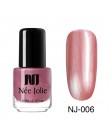 NEE JOLIE lakier do paznokci 3.5ml Glimmer perłowy połysk lakier do paznokci kawa szara seria Glitter Nail artystyczny Design la