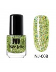 NEE JOLIE lakier do paznokci 3.5ml Glimmer perłowy połysk lakier do paznokci kawa szara seria Glitter Nail artystyczny Design la