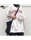 NiceMix jesień wiosna kobiety bluzy High Street Harajuku śliczne bluzy Punk Gothic diabeł róg Chic sweter z kapturem luźny pot