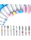 21 typ ceramiczne wiertło do paznokci diamentowy manicure elektryczny nóż do cięcia obróć usuń akcesoria na głowę narzędzia do p