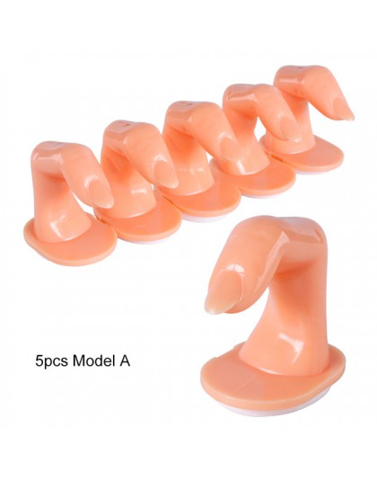 5 sztuk profesjonalne fałszywe Nail Art Model praktyka szkolenia palec Manicure sztuczne tipsy wyświetlacz narzędzia do salonu L