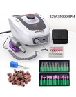 32W 35000RPM elektryczna wiertarka do paznokci maszyna do manicure plik nowa wersja miedziany uchwyt zestaw narzędzi do paznokci