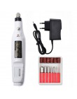 Profesjonalne elektryczne urządzenie do manicure'u wiertarka do paznokci zestaw części frezy Nail Art File Gel Remover 20000RPM 