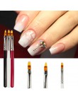 1 PC gradientowy pędzelek do żelu UV pędzel artystyczny do malowania paznokci DIY uroda dekoracja do manicure do akrylu polski r