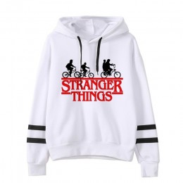 Kpop Stranger Things bluza z kapturem kobieta bluzy z kapturem bluzy Kawaii w koreańskim stylu oversize Harajuku bluza z kapture