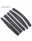 ROHWXY 5 sztuk profesjonalny pilnik do paznokci 100/180 narzędzia do manicure szlifowanie polski bufor krzywa Banana tipsy akryl