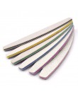 5 sztuk/partia dwustronnie pilnik do paznokci 80/100/150/180/240/320 szlifowanie half moon Nails plik blok buforowy polski Manic
