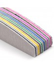 5 sztuk/partia dwustronnie pilnik do paznokci 80/100/150/180/240/320 szlifowanie half moon Nails plik blok buforowy polski Manic