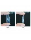 Sztuczne paznokcie samoprzylepne długie kwadratowe naturalne przezroczyste plastikowe na klej
