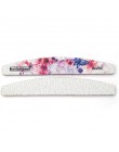 5 sztuk/partia dwustronnie pilnik do paznokci 80/100/150/180/240/320 szlifowanie half moon Nails plik blok buforowy polski Manic