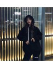 NiceMix skrzydła anioła na twoim z nadrukiem z tyłu Street Style grube bluzy z kapturem unisex Winter Warm sweter płaszcz kobiet