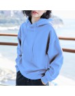 2019 nowy Plus aksamitna bluzy z kapturem typu basic dla kobiet wypoczynek kobiet zima jednolity kolor na co dzień SweatshirtHip