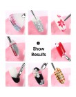 ROHWXY 8 sztuk/zestaw Nail Print Pen tipsy akrylowe pędzelek artystyczny UV pędzelek do żelu Nail Art pędzle do manicure Pinceau