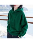 2019 nowy Plus aksamitna bluzy z kapturem typu basic dla kobiet wypoczynek kobiet zima jednolity kolor na co dzień SweatshirtHip