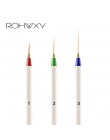 ROHWXY 8 sztuk/zestaw Nail Print Pen tipsy akrylowe pędzelek artystyczny UV pędzelek do żelu Nail Art pędzle do manicure Pinceau