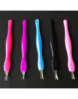 5pc ze stali nierdzewnej odpychacz do skórek Nail Art widelec narzędzie do manicure do wykończenia martwa skóra widelec szczypce