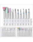 10 sztuk/pudło paznokci stożek końcówki ceramiczne wiertła elektryczne skórek czyste obrotowe do Manicure Pedicure głowica szlif