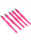 5pc ze stali nierdzewnej odpychacz do skórek Nail Art widelec narzędzie do manicure do wykończenia martwa skóra widelec szczypce