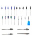 23 typ węglik wolframu ceramiczna wiertarka do paznokci bity do wiertarki elektrycznej akcesoria do manicure Rainbow frez pilnik
