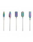 23 typ węglik wolframu ceramiczna wiertarka do paznokci bity do wiertarki elektrycznej akcesoria do manicure Rainbow frez pilnik