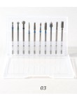 10 sztuk/pudło paznokci stożek końcówki ceramiczne wiertła elektryczne skórek czyste obrotowe do Manicure Pedicure głowica szlif