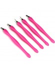 5pc ze stali nierdzewnej odpychacz do skórek Nail Art widelec narzędzie do manicure do wykończenia martwa skóra widelec szczypce