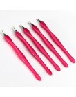 5pc ze stali nierdzewnej odpychacz do skórek Nail Art widelec narzędzie do manicure do wykończenia martwa skóra widelec szczypce