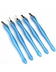 5pc ze stali nierdzewnej odpychacz do skórek Nail Art widelec narzędzie do manicure do wykończenia martwa skóra widelec szczypce