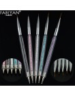 5 rozmiar długopis do kropek ozdabianie paznokci akrylowe Rhinestone Crystal 2 Way żel UV malowanie narzędzie do Manicure rysune