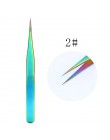 21 Style Rainbow ze stalowymi ćwiekami odpychacz do skórek pęseta pilniki do paznokci lakier żelowy uv usuń Manicure pielęgnacja
