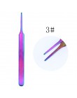 21 Style Rainbow ze stalowymi ćwiekami odpychacz do skórek pęseta pilniki do paznokci lakier żelowy uv usuń Manicure pielęgnacja