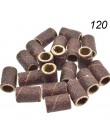 100 sztuk taśmy szlifierskie do paznokci końcówka do paznokci zestaw do Manicure/Pedicure żel UV wymiana Remover frez do Manicur
