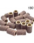 100 sztuk taśmy szlifierskie do paznokci końcówka do paznokci zestaw do Manicure/Pedicure żel UV wymiana Remover frez do Manicur