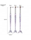 Okrągłe głowy akrylowe UV Gel Extension Builder Pen pędzle do paznokci malowanie rysunek kwiat Manicure narzędzia do tipsów 3 sz
