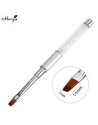 Monja Nail Art akryl UV Gel Extension Builder płyn, proszek Carving Brush francuskie paski linie Liner rysunek długopis do malow