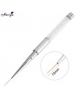 Monja Nail Art akryl UV Gel Extension Builder płyn, proszek Carving Brush francuskie paski linie Liner rysunek długopis do malow