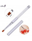 Monja Nail Art akryl UV Gel Extension Builder płyn, proszek Carving Brush francuskie paski linie Liner rysunek długopis do malow