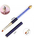 Monja Nail Art akryl UV Gel Extension Builder płyn, proszek Carving Brush francuskie paski linie Liner rysunek długopis do malow
