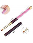 Monja Nail Art akryl UV Gel Extension Builder płyn, proszek Carving Brush francuskie paski linie Liner rysunek długopis do malow