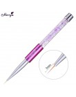 Monja Nail Art akryl UV Gel Extension Builder płyn, proszek Carving Brush francuskie paski linie Liner rysunek długopis do malow
