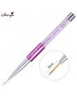 Monja Nail Art akryl UV Gel Extension Builder płyn, proszek Carving Brush francuskie paski linie Liner rysunek długopis do malow